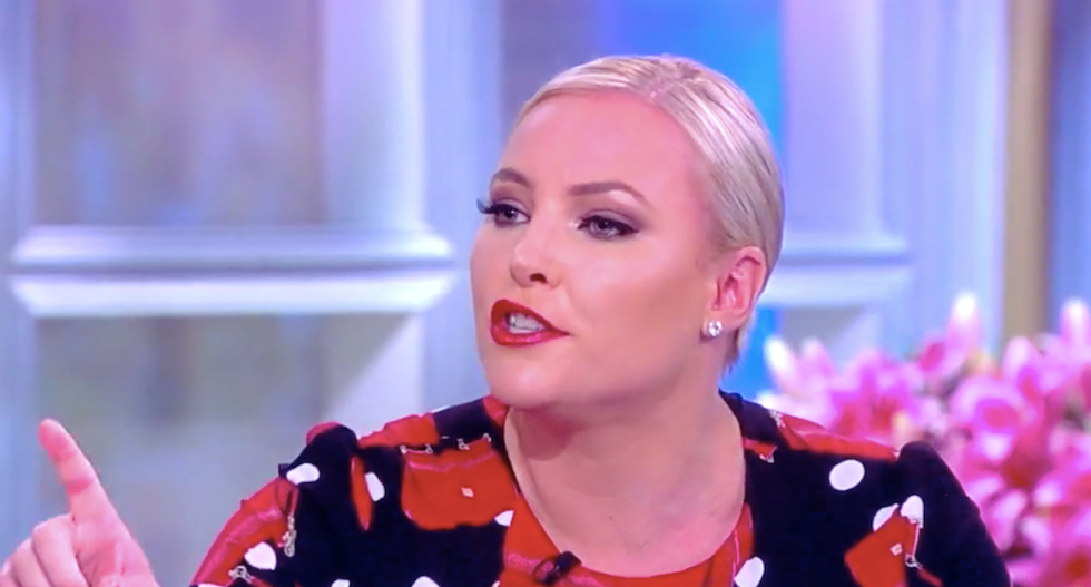 The View's Meghan McCain blames Trump's wrongdoing on Democrats in wild rant that runs into commercial break