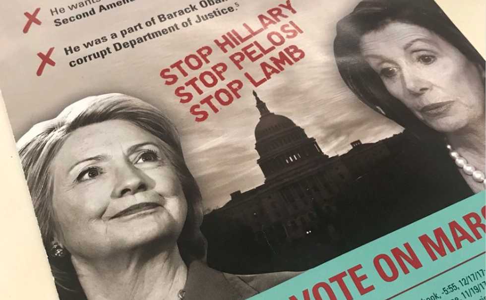 Desperate Pennsylvania GOP says Dem candidate must be defeated to 'stop Hillary' from winning