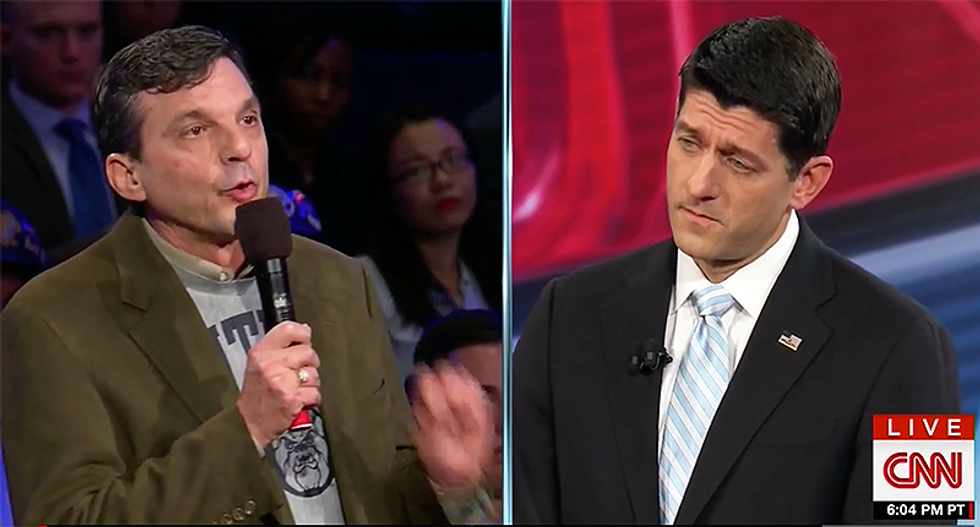 Former GOP voter tells Paul Ryan Obamacare saved his life — Ryan tells him to get behind Trump