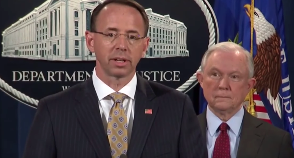 Jeff Sessions was a ‘driving force’ behind child separations – but Rod Rosenstein said they should include infants: NYT