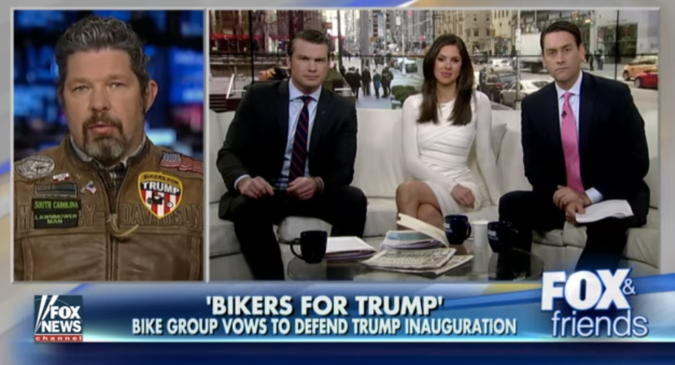 A 'prayer shield' and a 'wall of meat': Christians and bikers vow to protect Trump at inauguration