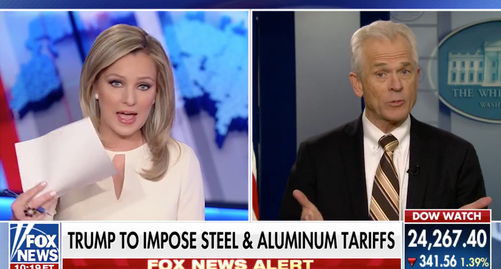 WATCH: Trump's economic guru snaps at Fox News host for citing Wall Street Journal’s trade plan criticism
