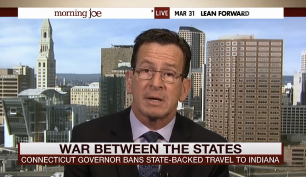 Connecticut governor slams Mike Pence: 'When you see a bigot, you have to call them on it'