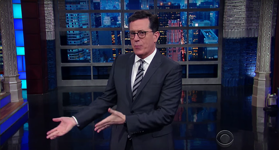 Stephen Colbert mocks Trump for refusing to work on 'day one' -- and taking the weekend off
