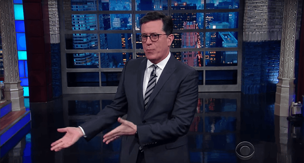 Stephen Colbert mocks Trump for refusing to work on 'day one' -- and taking the weekend off