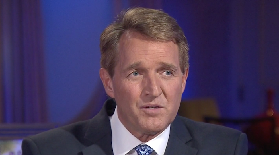 'Which perjury is enough perjury?': MSNBC analyst gets Jeff Flake to make a big commitment at New Hampshire event