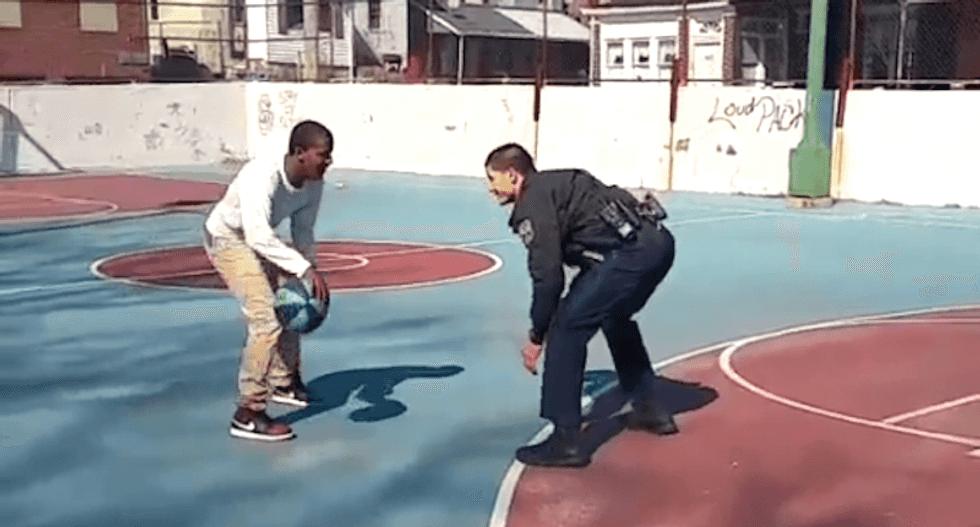 Philly cops challenge black college student to pickup basketball game -- and arrest him after he beats them