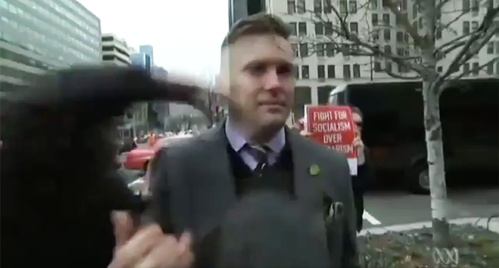 WATCH: White nationalist Richard Spencer sucker-punched in the face during Trump inauguration