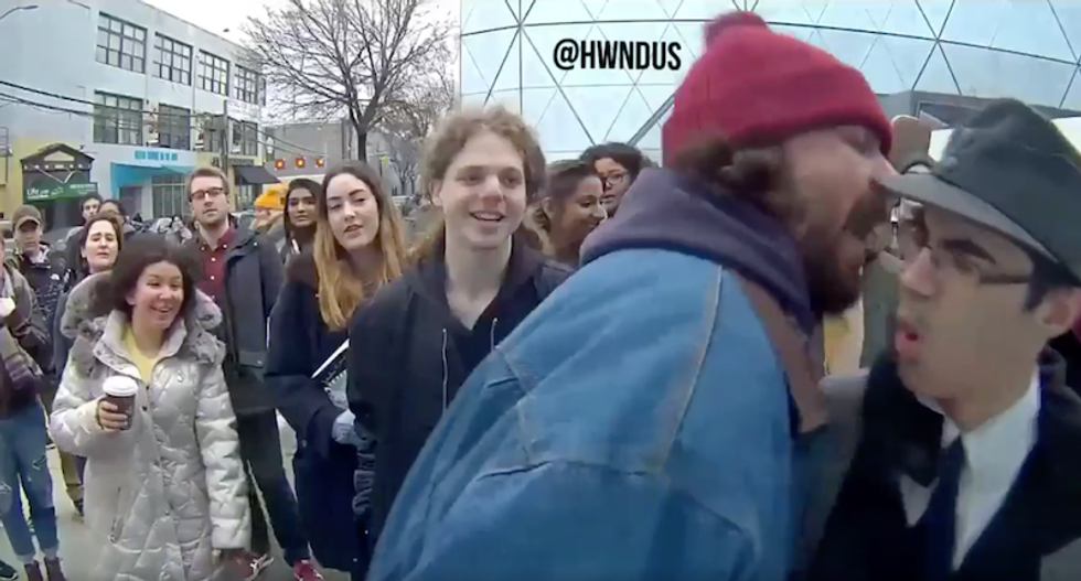 WATCH: Shia LaBeouf shouts down white supremacist until he flees during anti-Trump livestream