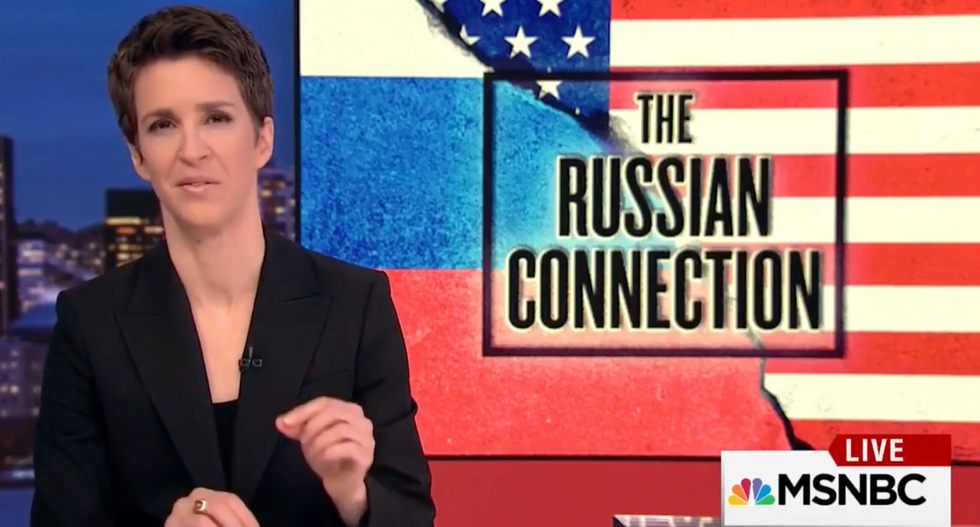 'Everyday, a new piece falls into place': Maddow brilliantly spells out the Trump-Russia connection