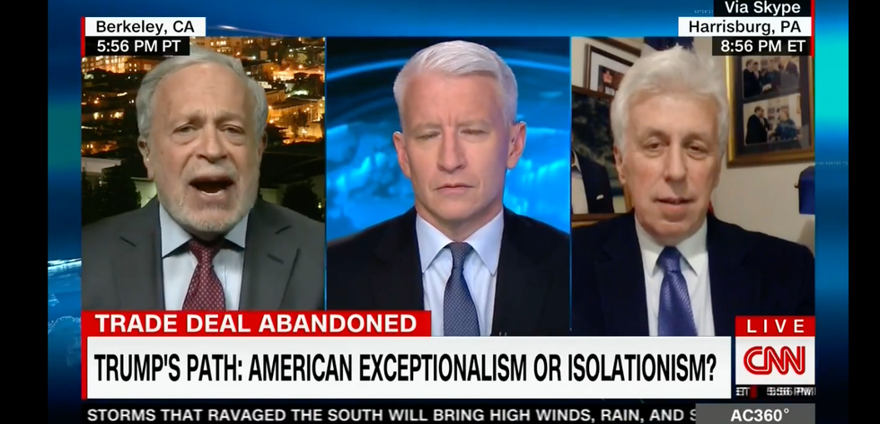 Robert Reich shuts down CNN's Jeffrey Lord's unhinged rant about women's clothes and NAFTA