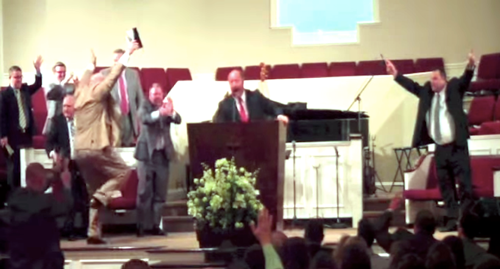 Watch Baptist pastors go totally bonkers: 'God breathed all over us'