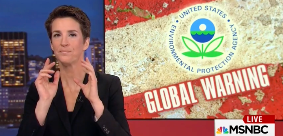 'It's day 4 and it's already happening': Maddow sounds the alarm on Trump's science gag order