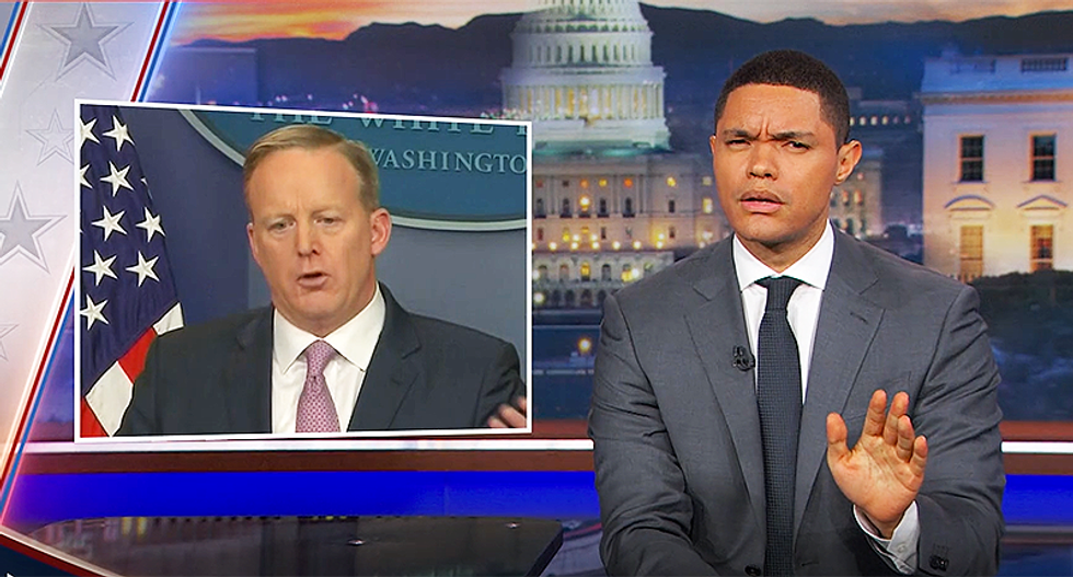 Trevor Noah hammers Sean Spicer for claiming unemployment isn’t a number — but a feeling