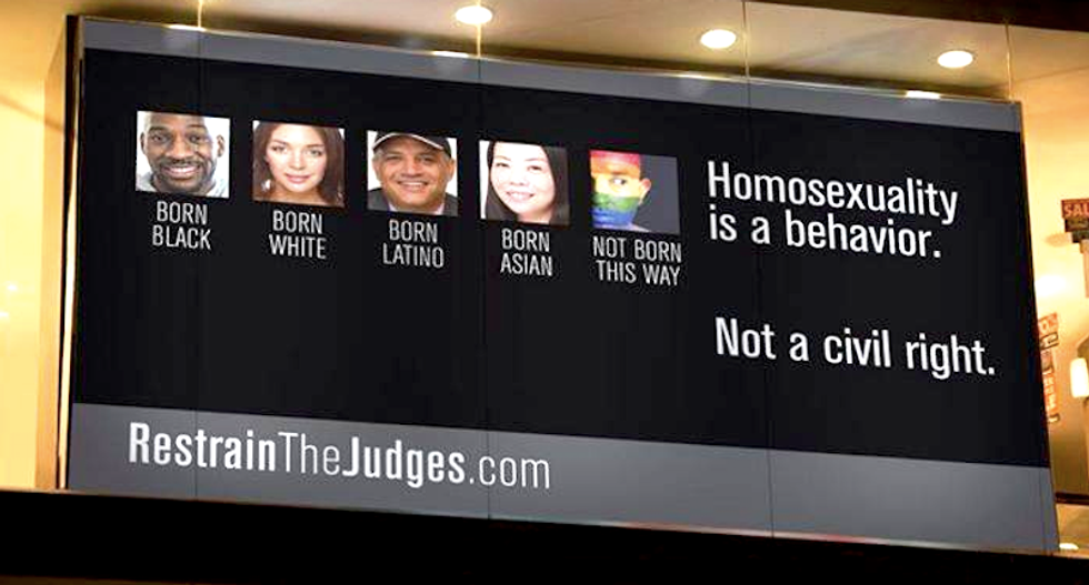 Conservatives insist billboards against same-sex marriage have nothing to do with 'the gay community'