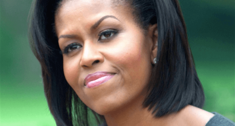 WATCH: Choking back tears, Michelle Obama delivers powerful speech on Trump’s abuse of women
