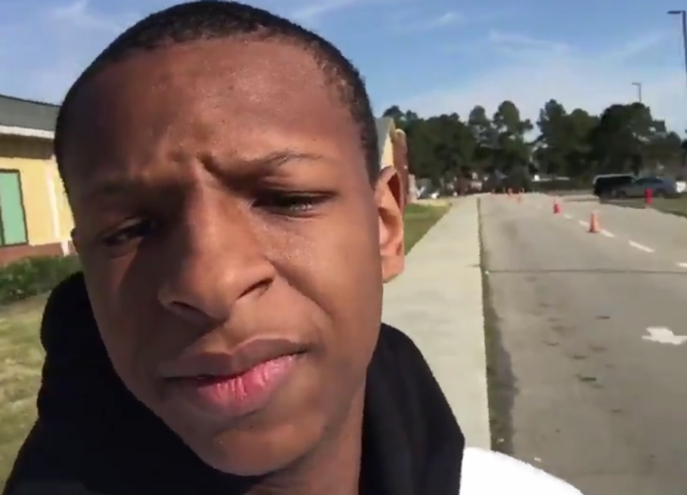 This student did the National School Walkout alone and thought no one would care -- he was wrong