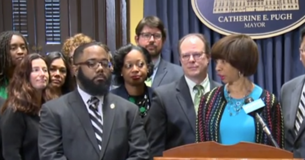 Baltimore's mayor named an ex-cop as her spokesman -- he lasted just one day