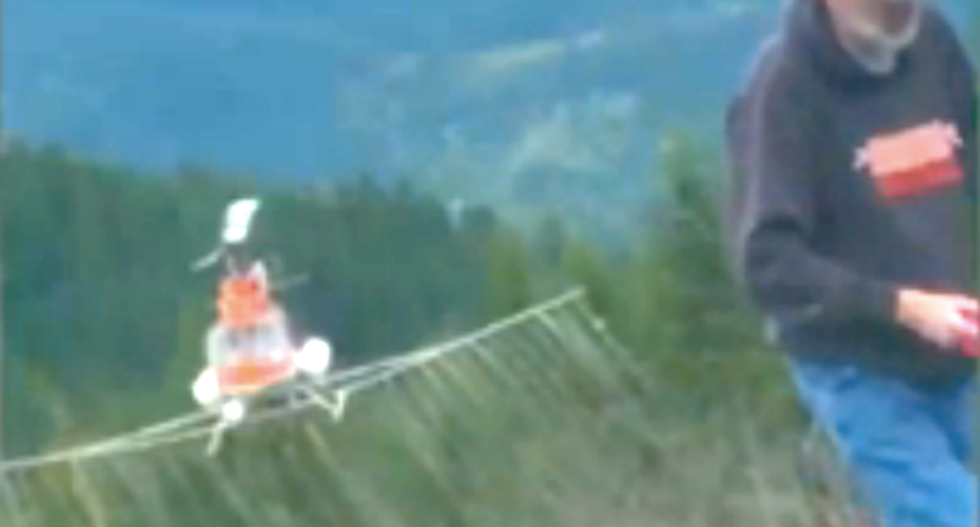 Videos show helicopter repeatedly drop eye-destroying chemicals onto timber workers below