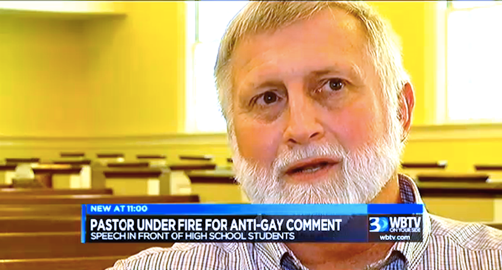 NC pastor shows his Christian love by condemning gay teens to hell at graduation event