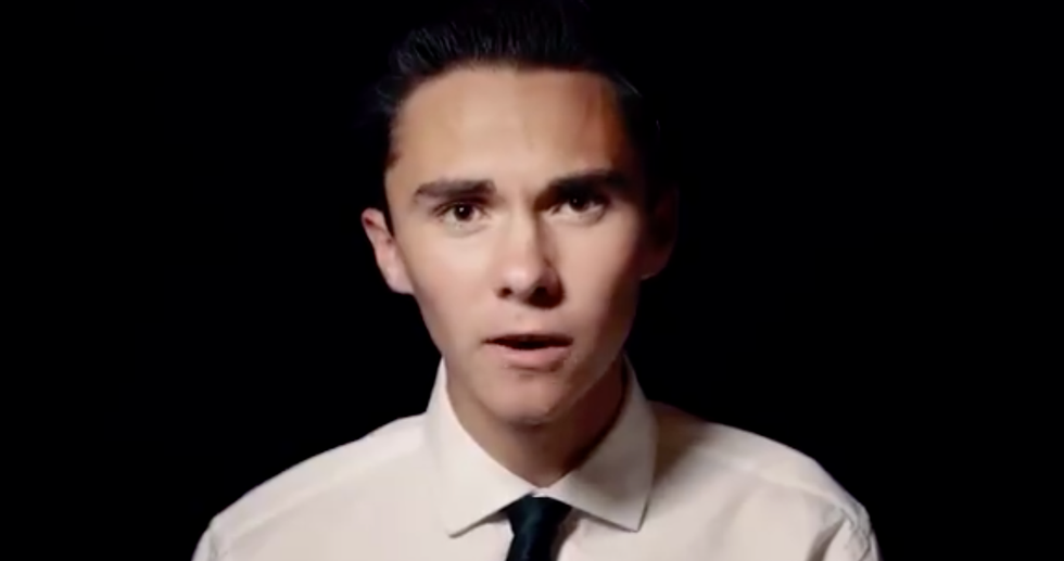 WATCH: Parkland survivor David Hogg co-opts NRA propaganda video to call Trump 'the b*tch' of the gun lobby