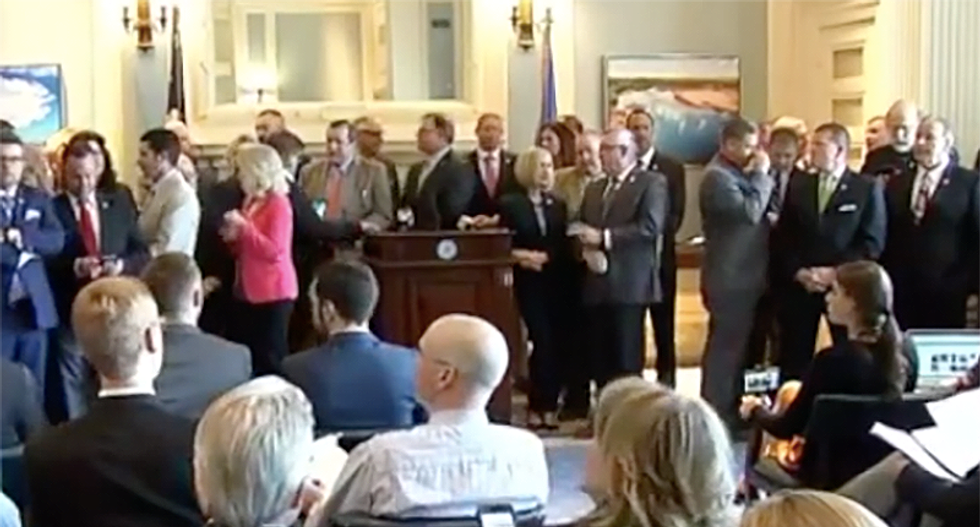 Oklahoma Republicans caught on hot mic joking about sexual misconduct allegations against GOP legislators
