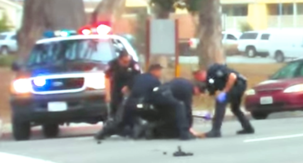 Life imitates art: California cops beat mentally ill man with batons in the heart of John Steinbeck country