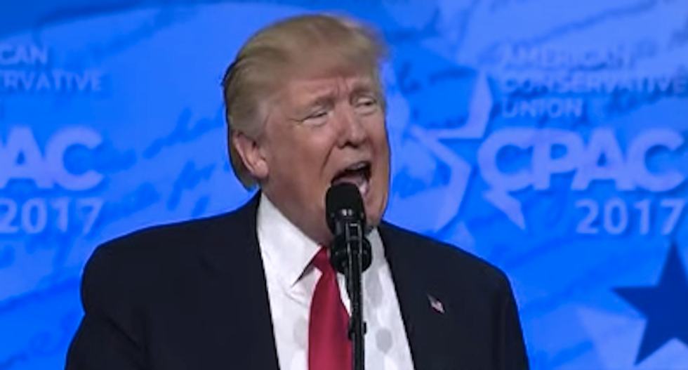 'This is bizarre': The internet recoils in horror at Trump's incoherent CPAC rant against 'fake news'