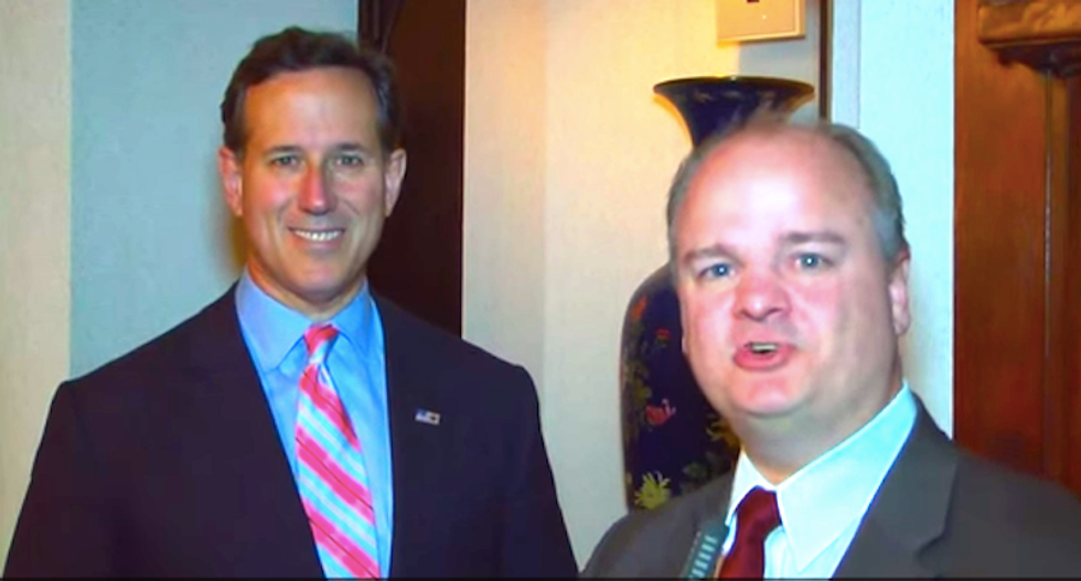 Rick Santorum tells demon-obsessed lawmaker that Iranians can't be trusted because they're theocrats