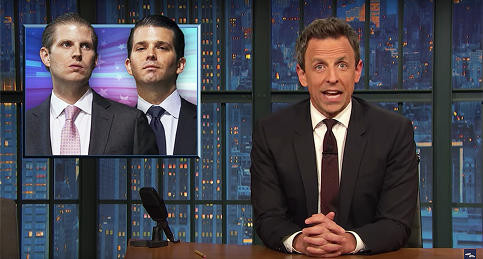 Here’s why Seth Meyers thinks Trump’s kids are probably vampires