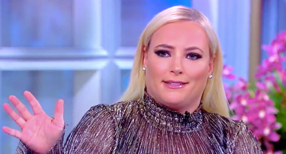 The View’s Joy Behar struggles in vain to calm down Meghan McCain as she blows up on Bill de Blasio