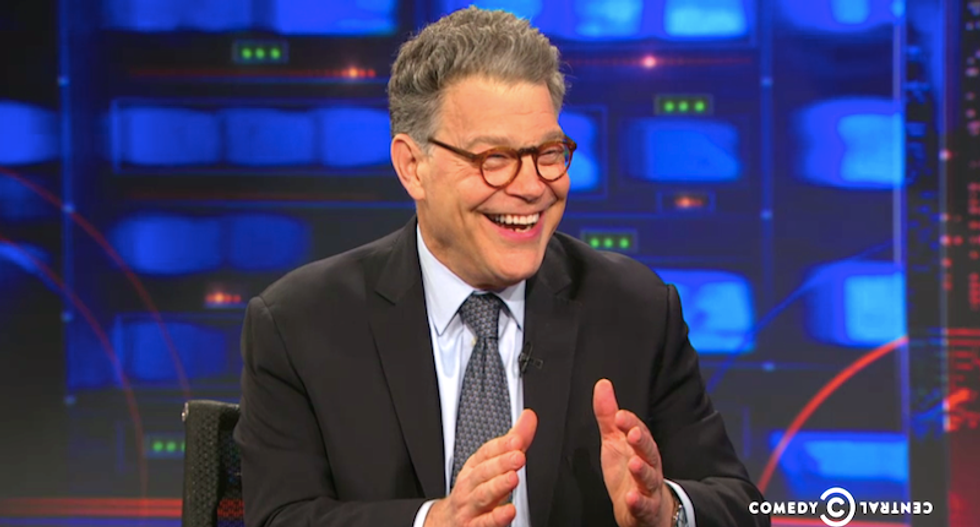 'What did the president know, and when did his son-in-law tell him?': Al Franken jabs Trump over investigations