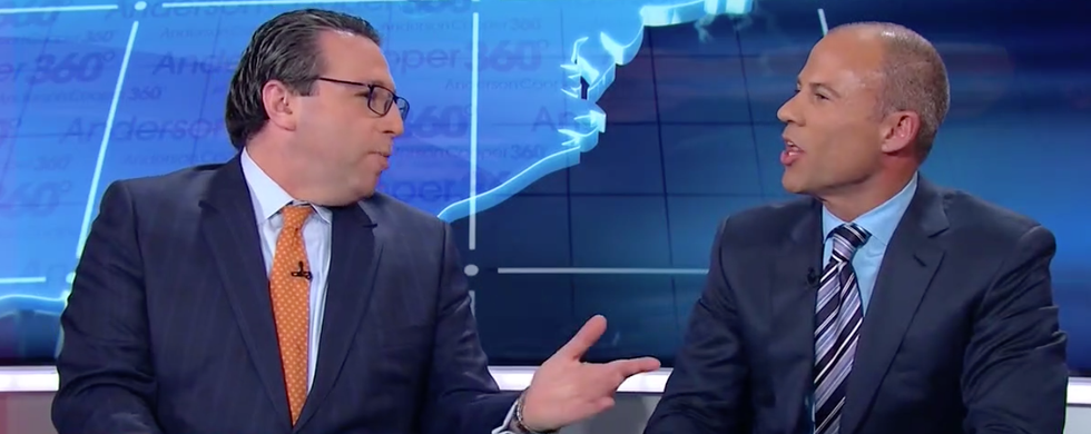 WATCH: Stormy Daniels' attorney gets into shouting match with Michael Cohen's lawyer in marathon segment on CNN