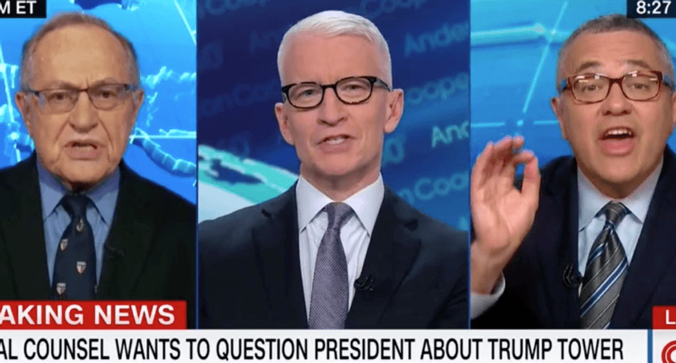 ‘This is not who you used to be’: CNN’s Jeffrey Toobin confronts Alan Dershowitz for ‘carrying water for Trump’