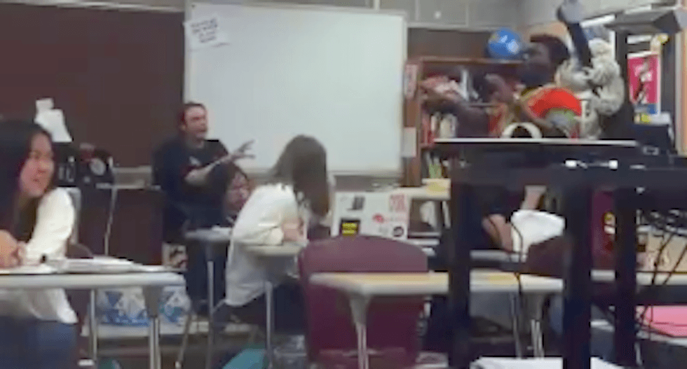 'It’s f*cking racist’: Watch a black teen confront his white teacher who insists on using the N-word