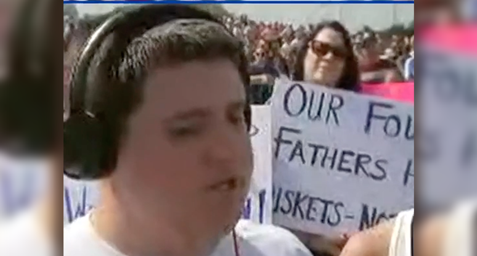 Florida student screams his warning to Trump: 'Mr. President -- I'm watching you. So help me I will vote you out!'