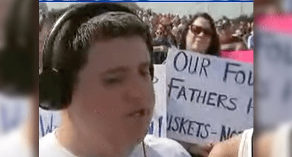 Florida student screams his warning to Trump: 'Mr. President -- I'm watching you. So help me I will vote you out!'