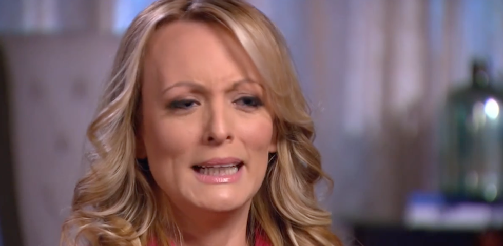 Watch Stormy Daniels tell her amazing 'Shark Week' story on 60 Minutes