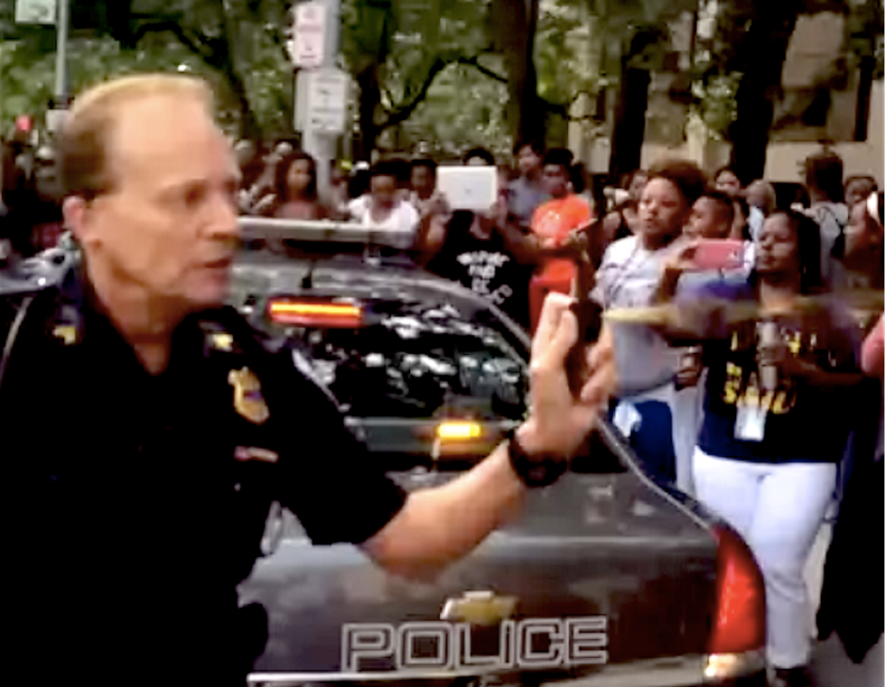 WATCH: Cleveland cop pepper sprays peaceful Movement for Black Lives protesters