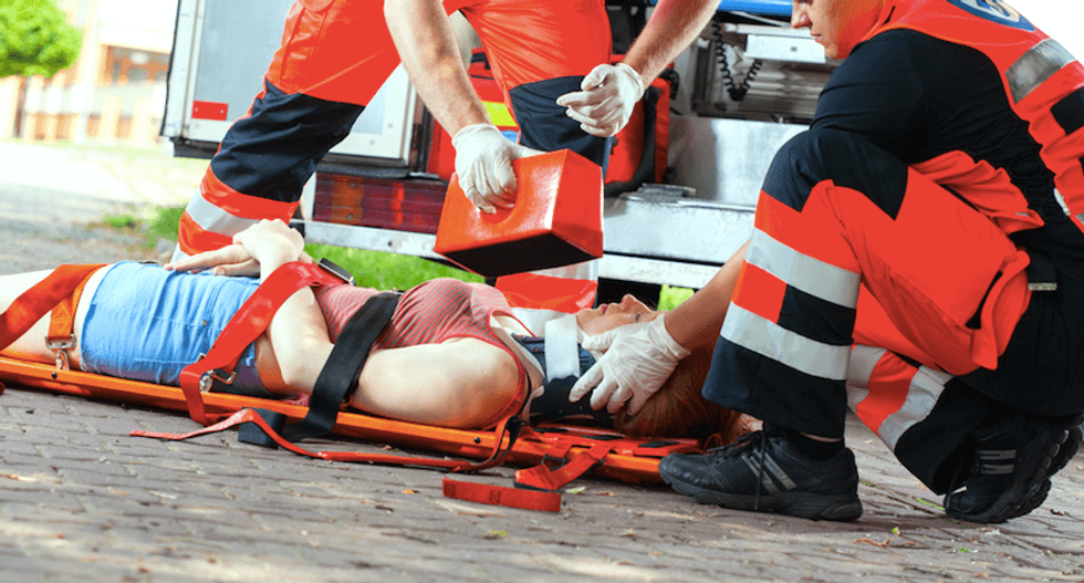 Three teens injured when one pickup waving the Confederate flag wrecks into another