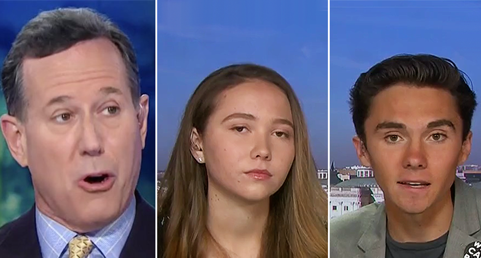 David Hogg calls BS on Rick Santorum: If you're 'shot in the head no amount of CPR will save you -- you're dead'