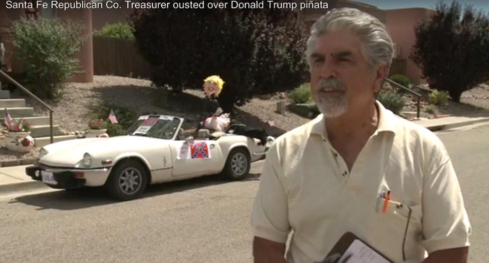 Santa Fe Republican party ousts Latino treasurer over Donald Trump piñata