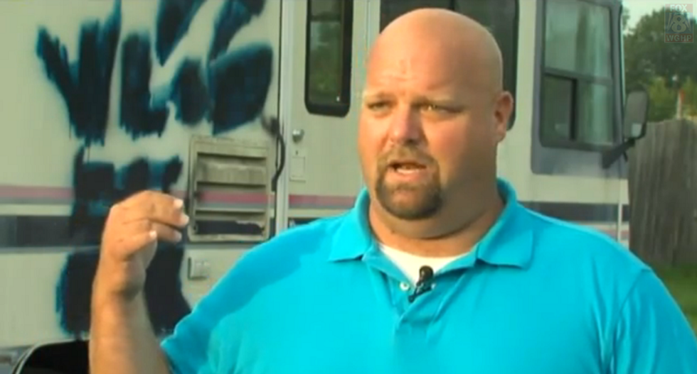 'We are here': NC business owner finds ominous message from KKK spray-painted on property