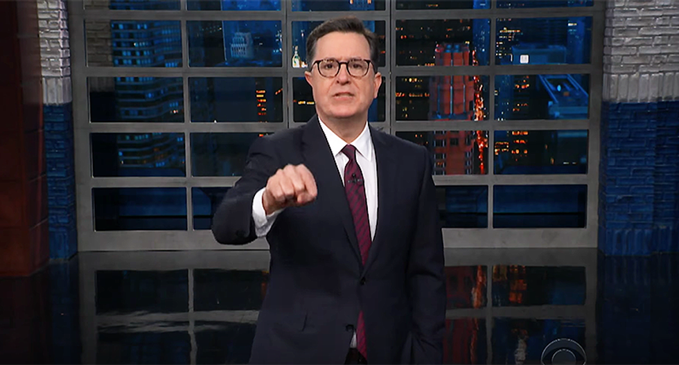 WATCH: Rick Santorum get righteously owned by Stephen Colbert for whining about Parkland teens demanding the government protect them