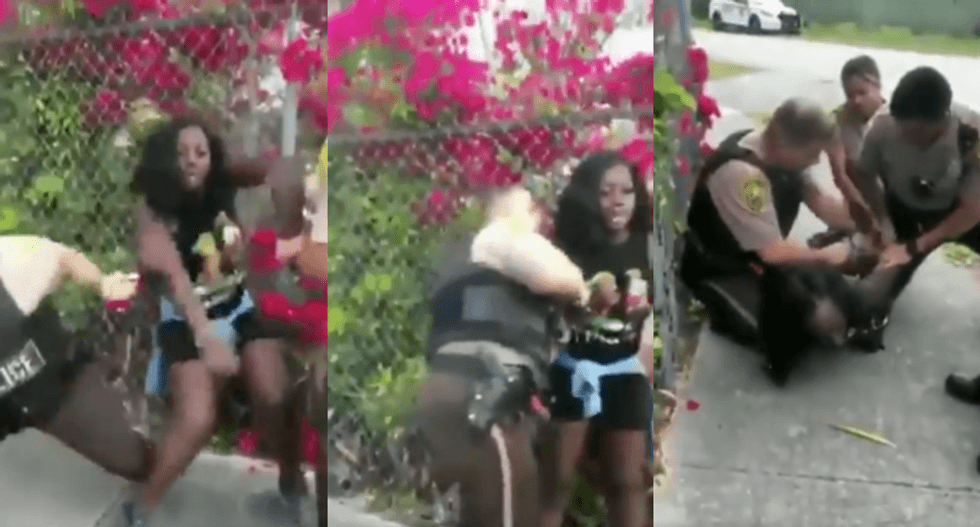 Disturbing video shows Miami police violently arresting a black woman who called them for help