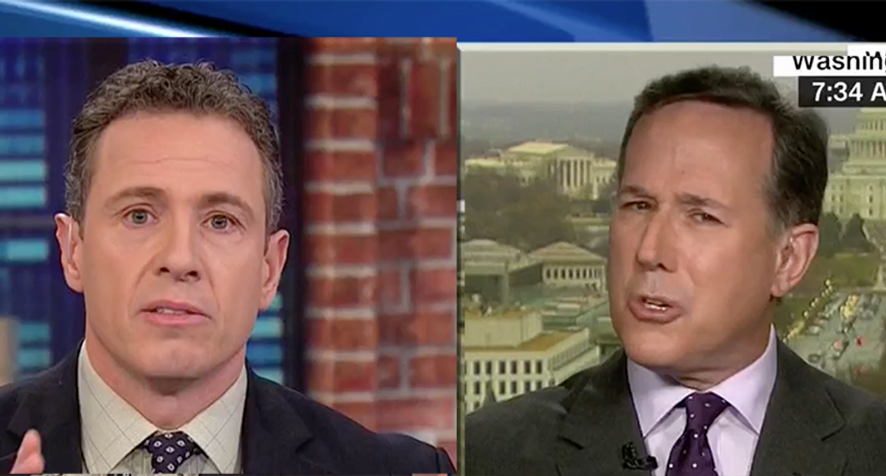 CNN’s Chris Cuomo quotes the Bible to shame Rick Santorum’s ‘hypocrisy’ on Trump’s immorality