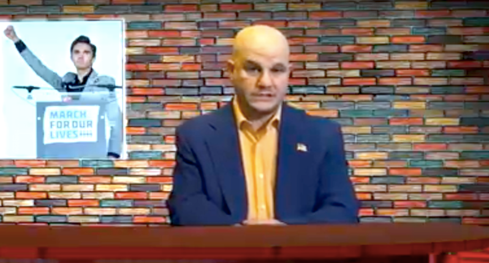 Right-wing broadcaster accuses student activist David Hogg of being an accomplice in the Parkland massacre