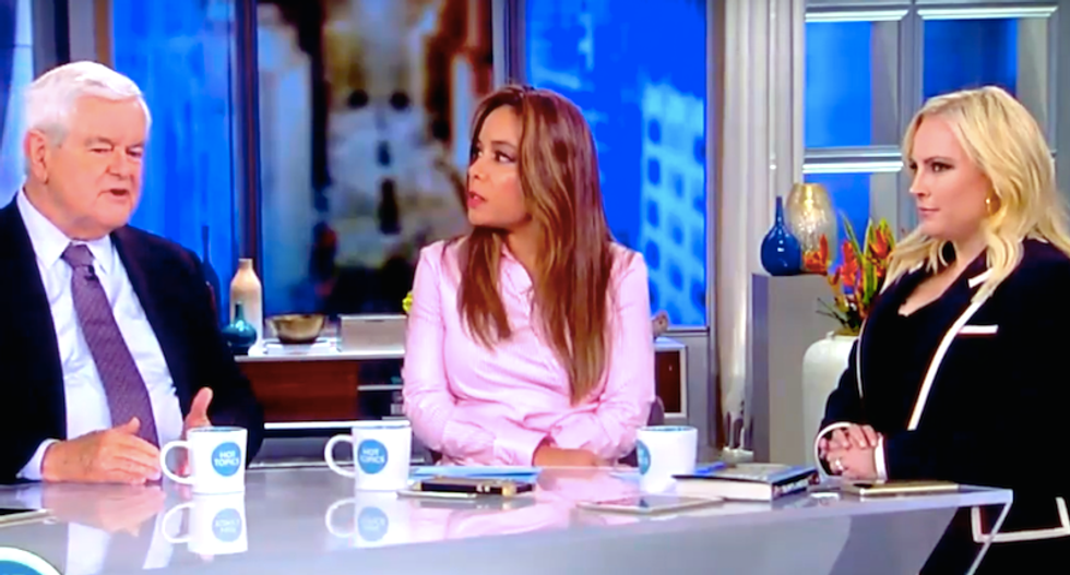The View’s Sunny Hostin wipes the floor with Meghan McCain and Newt Gingrich on Mueller investigation