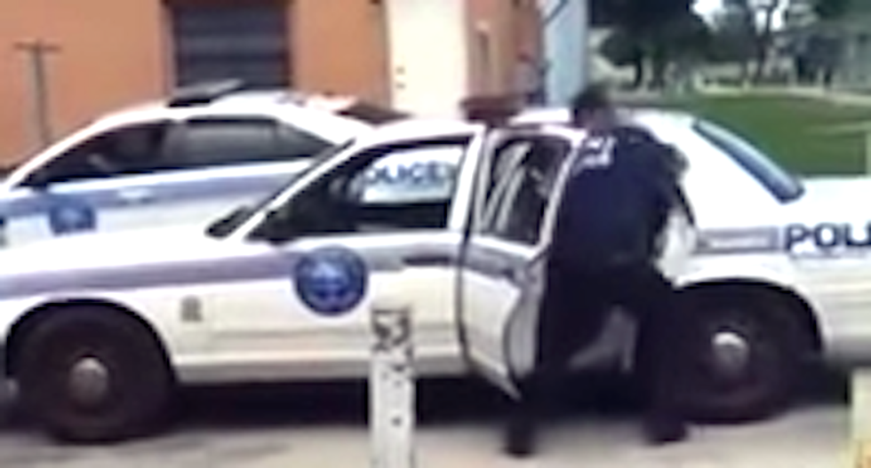 WATCH: Miami cop pummels handcuffed teen pot suspect for no apparent reason