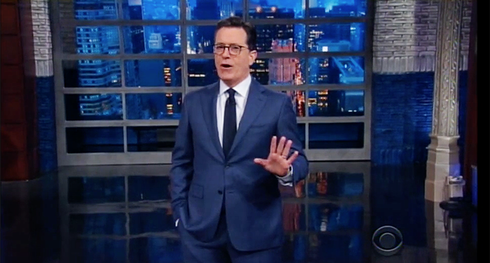 WATCH: Stephen Colbert mocks Trump's delicate sensibilities by having a little girl play him